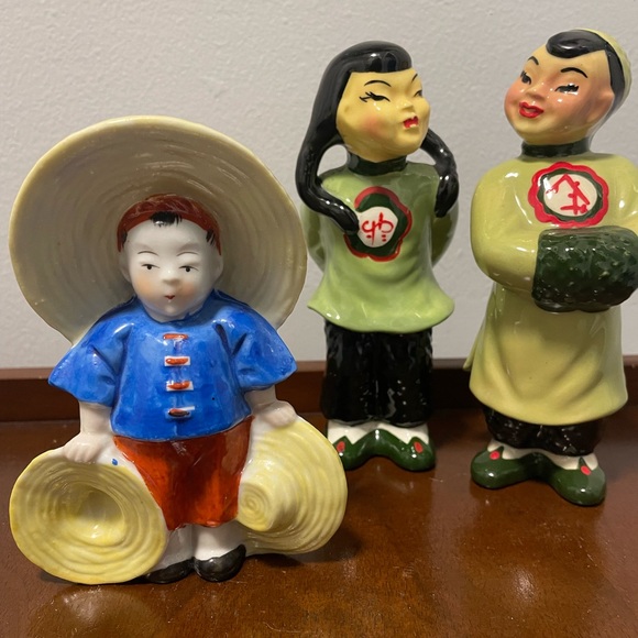 Vintage Ceramic Arts Studio Madison Wisconsin Asian Figures - Picture 4 of 9
